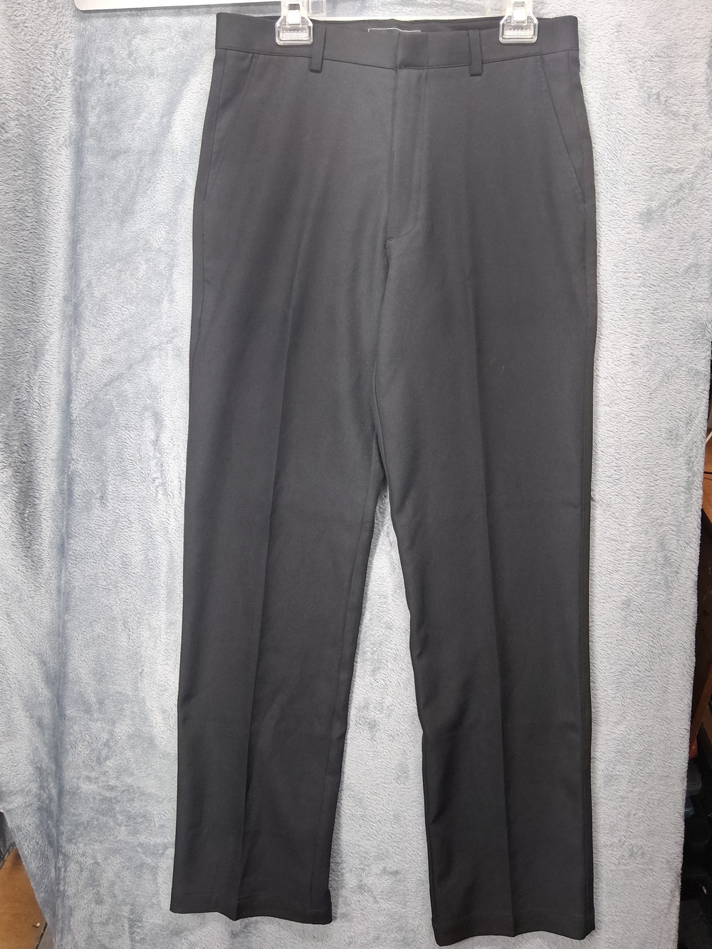 Men's Black Dress Pants - Tailored Straight Leg